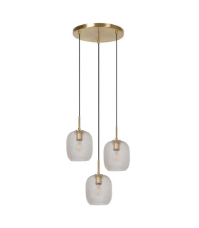 Alicent Pendant light Ø35cm 3xE27 - Matt Gold Brass-2