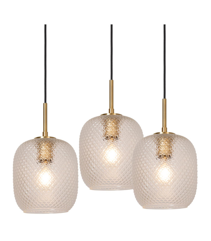Alicent Pendant light Ø35cm 3xE27 - Matt Gold Brass-3