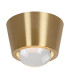Rigon Flush ceiling light Ø9cm LED 3000K - Matt Gold Brass-1