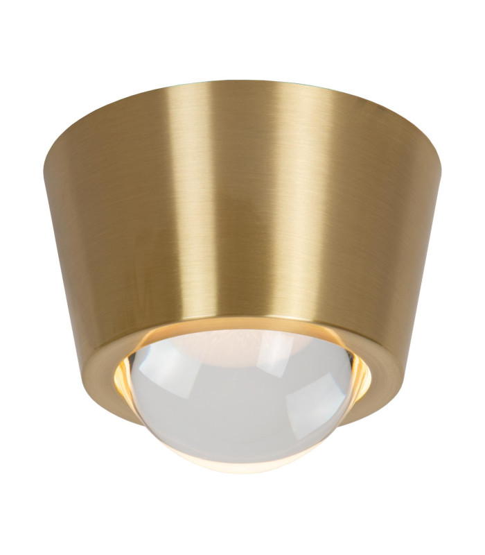 Rigon Flush ceiling light Ø9cm LED 3000K - Matt Gold Brass-1