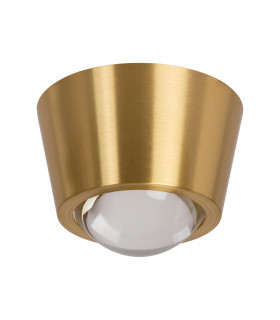 Rigon Flush ceiling light Ø9cm LED 3000K - Matt Gold Brass-2