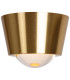 Rigon Flush ceiling light Ø9cm LED 3000K - Matt Gold Brass-3