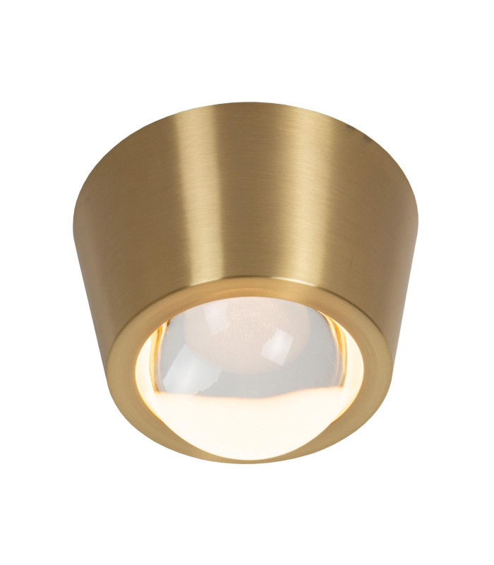 Rigon Flush ceiling light Ø9cm LED 3000K - Matt Gold Brass-4
