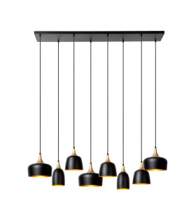 Chayanne Pendant light - 8xE14 - Black-1