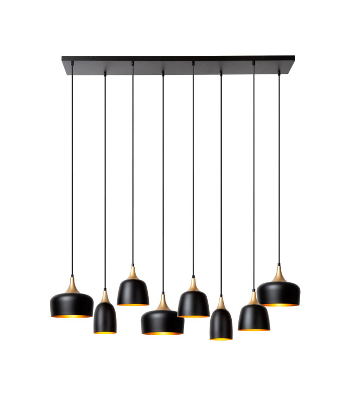 Chayanne Pendant light - 8xE14 - Black-1