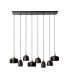 Chayanne Pendant light - 8xE14 - Black-3