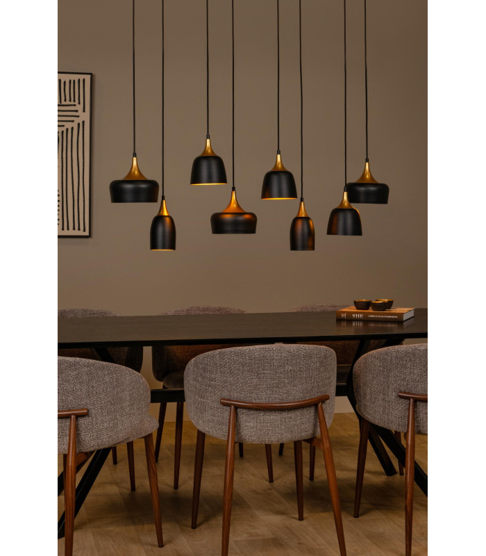 Chayanne Pendant light - 8xE14 - Black-4