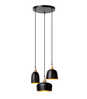 Chayanne Pendant light Ø30cm 3xE14 - Black-1