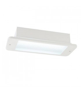 Integrated LED 1 Light Recessed Panel Light Gloss White, Prismatic - 1