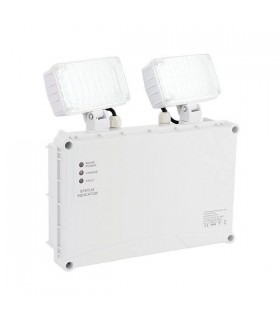 Integrated LED 2 Light Outdoor Wall Light Frosted IP65 - 1