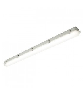 Integrated LED Outdoor Light 4ft Emergency Linear Batten Frosted IP65 - 1