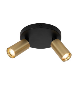 Ritmo Ceiling spotlight Ø15cm 2xGU10 (MR11) - Matt Gold Brass-1