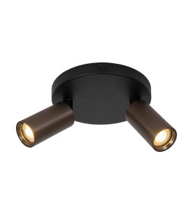 Ritmo Ceiling spotlight Ø15cm 2xGU10 (MR11) - Coffee-1