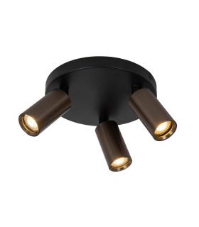 Ritmo Ceiling spotlight Ø18cm 3xGU10 (MR11) - Coffee-1