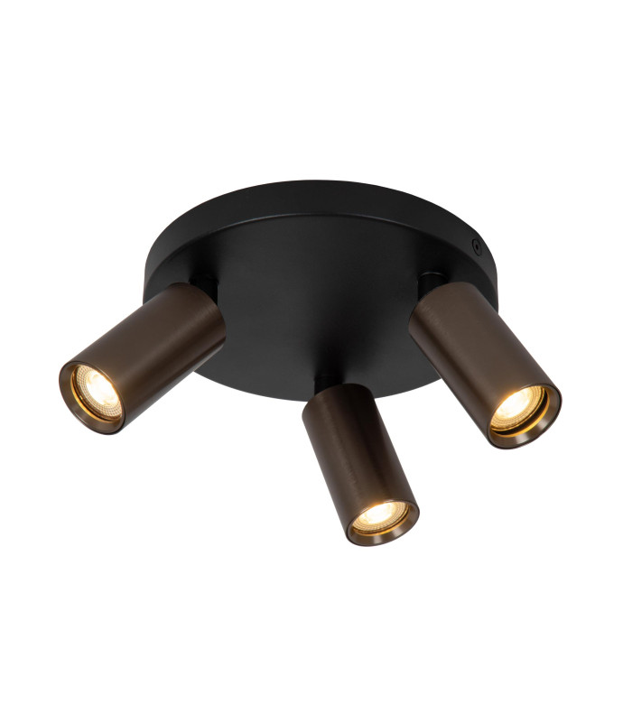 Ritmo Ceiling spotlight Ø18cm 3xGU10 (MR11) - Coffee-1