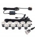 Integrated LED 10 Light Outdoor Recessed Light Kit Polished Stainless Steel, Clear IP67 - 1