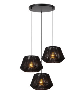 Jessica Pendant light Ø35.5cm 3xE27 - Black-1