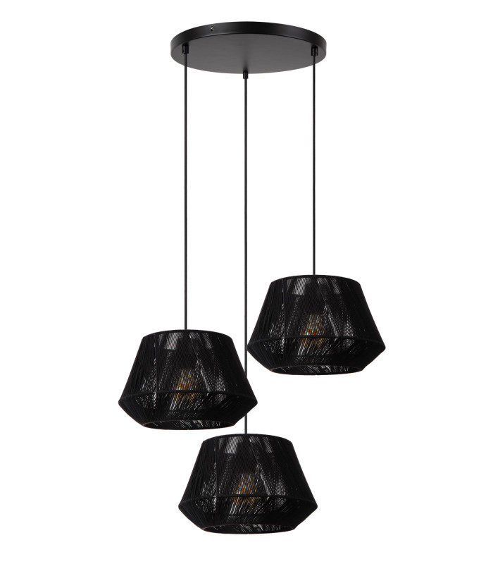 Jessica Pendant light Ø35.5cm 3xE27 - Black-3