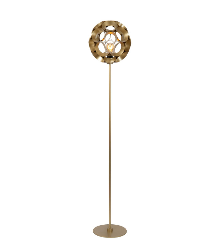 Hannelore Floor lamp Ø30cm 1xE27 - Matt Gold Brass-1