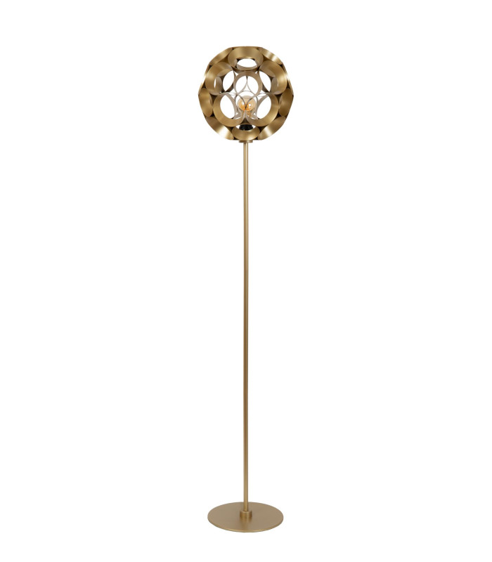 Hannelore Floor lamp Ø30cm 1xE27 - Matt Gold Brass-3