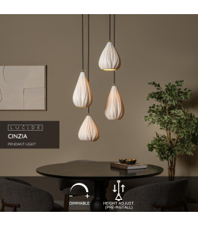 Cinzia Pendant light Ø55.5cm 4xE27 - White-2