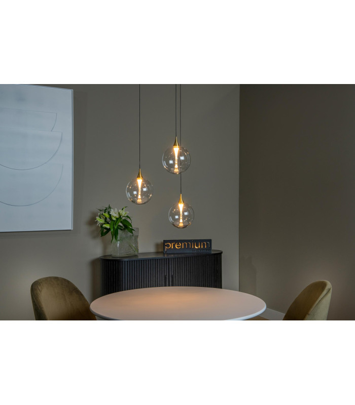 Premium Gisela Pendant light Ø36cm LED Dim. 2700K - Transparent-4