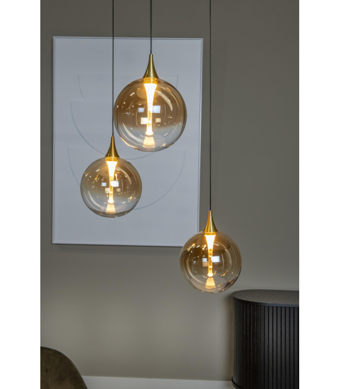 Premium Gisela Pendant light Ø36cm LED Dim. 2700K - Amber-3