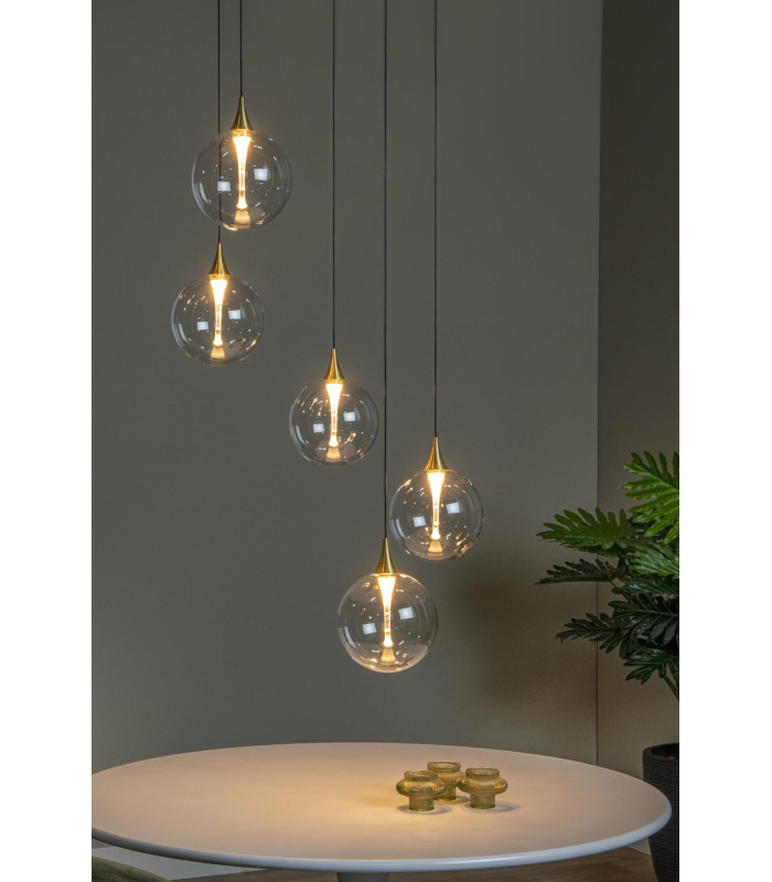 Premium Gisela Pendant light Ø48cm LED Dim. 2700K - Transparent-5