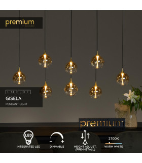 Premium Gisela Pendant light - LED Dim. 2700K - Amber-2