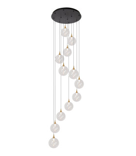 Premium Gisela Pendant light Ø61cm LED Dim. 2700K - Transparent-1