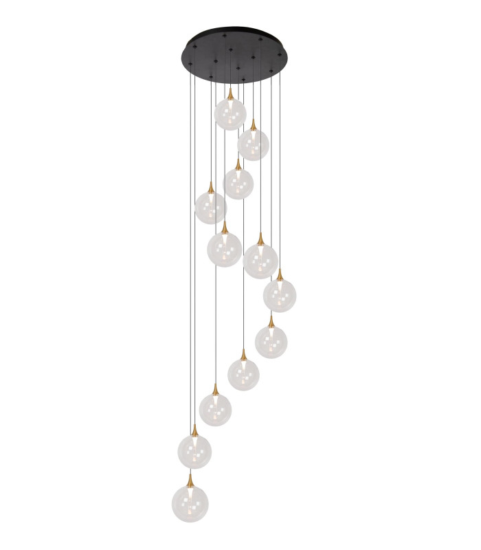 Premium Gisela Pendant light Ø61cm LED Dim. 2700K - Transparent-1