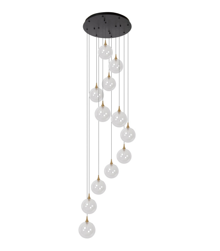 Premium Gisela Pendant light Ø61cm LED Dim. 2700K - Transparent-3
