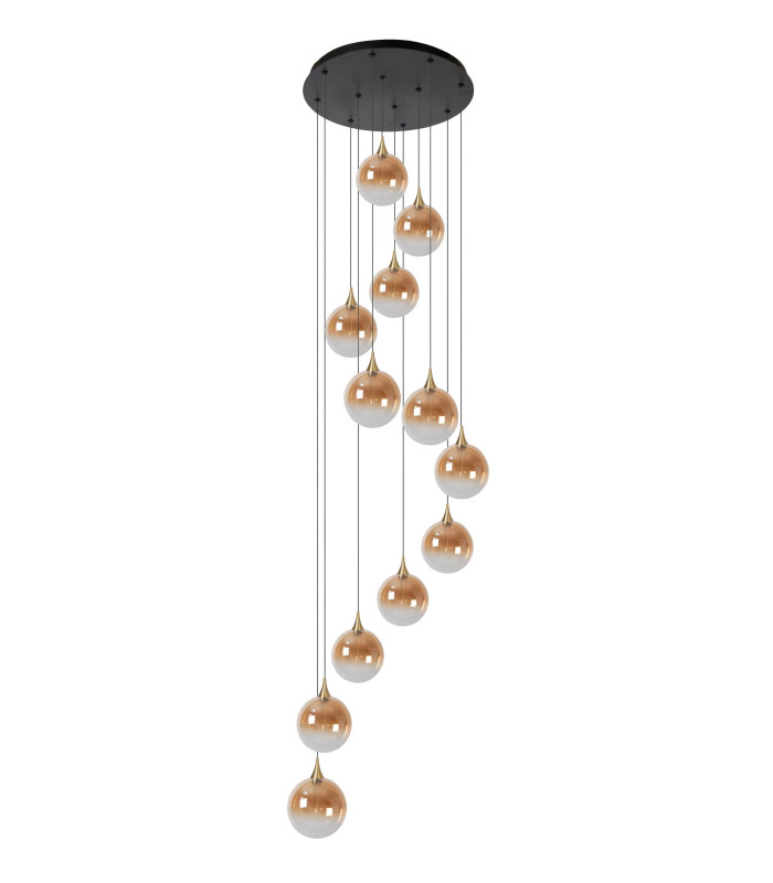Premium Gisela Pendant light Ø61cm LED Dim. 2700K - Amber-3