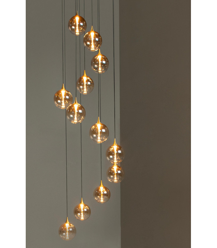 Premium Gisela Pendant light Ø61cm LED Dim. 2700K - Amber-4