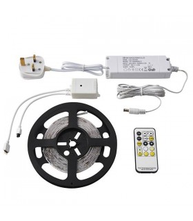 Integrated LED 5m Display Cabinet Light Kit White Polymer Film - 1