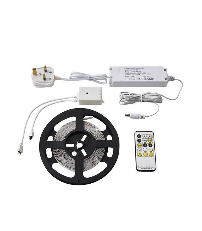 Integrated LED 5m Display Cabinet Light Kit White Polymer Film - 1