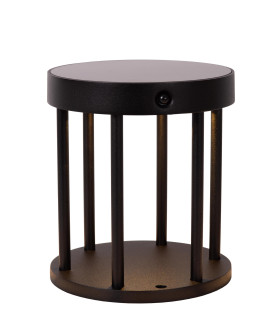 Jackson Bollard light- Solar Ø16cm LED Dim to warm 2850K/3150K IP54 - Day/Night Sensor - Black-1