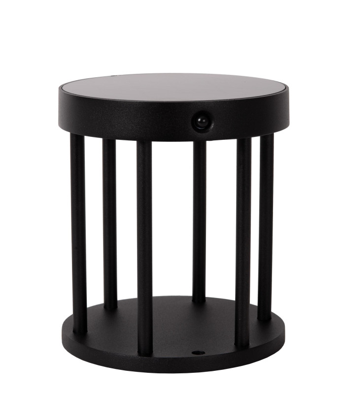 Jackson Bollard light- Solar Ø16cm LED Dim to warm 2850K/3150K IP54 - Day/Night Sensor - Black-3