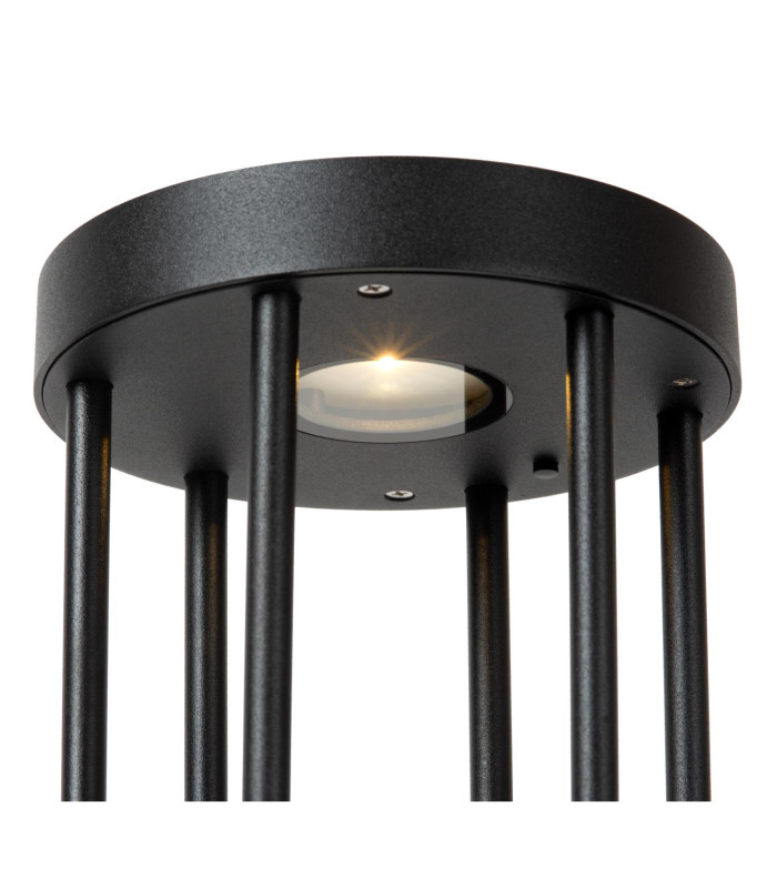 Jackson Bollard light- Solar Ø16cm LED Dim to warm 2850K/3150K IP54 - Day/Night Sensor - Black-5