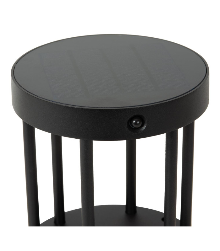 Jackson Bollard light- Solar Ø16cm LED Dim to warm 2850K/3150K IP54 - Day/Night Sensor - Black-6