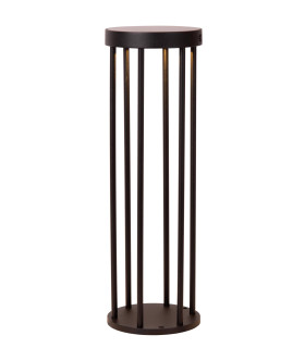 Jackson Bollard light- Solar Ø16cm LED Dim to warm 2850K/3150K IP65 - Day/Night Sensor - Black-1