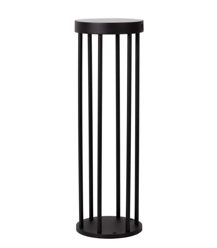 Jackson Bollard light- Solar Ø16cm LED Dim to warm 2850K/3150K IP65 - Day/Night Sensor - Black-3