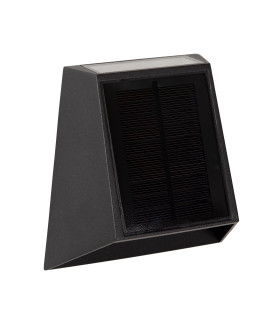 Luton Wall light Outdoor- Solar - LED Dim. 2850K/3150K IP54 - Day/Night Sensor - Black-2