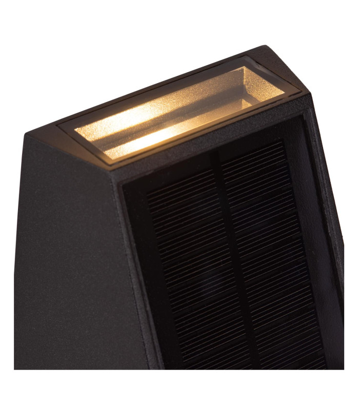Luton Wall light Outdoor- Solar - LED Dim. 2850K/3150K IP54 - Day/Night Sensor - Black-4
