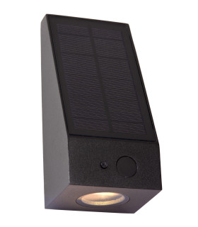 Irwin Wall light Outdoor- Solar - LED Dim. 2850K/3150K IP54 - Day/Night Sensor - Black-1