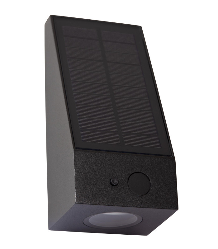Irwin Wall light Outdoor- Solar - LED Dim. 2850K/3150K IP54 - Day/Night Sensor - Black-2