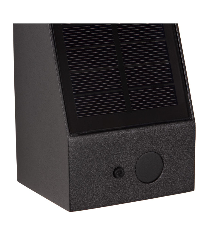 Irwin Wall light Outdoor- Solar - LED Dim. 2850K/3150K IP54 - Day/Night Sensor - Black-4