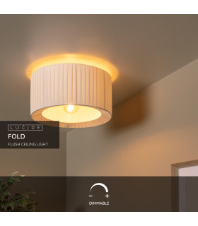 Fold Flush ceiling light Ø40cm 1xE27 - White-2