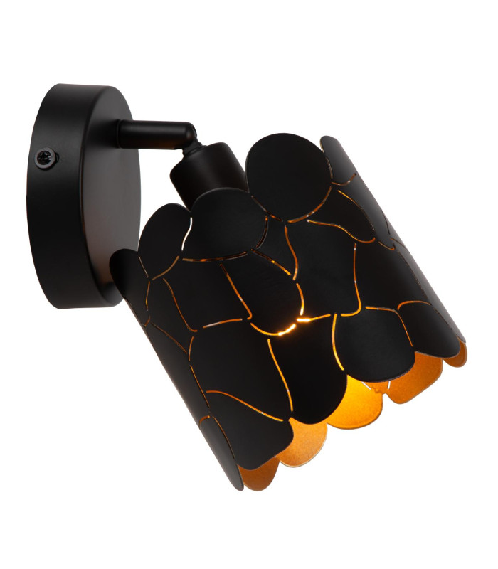 Almelo Wall spotlight Wall light Ø12cm 1xE14 - Black-5