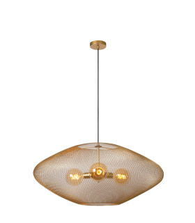 Mesh Pendant light Ø85cm 3xE27 - Matt Gold Brass-1